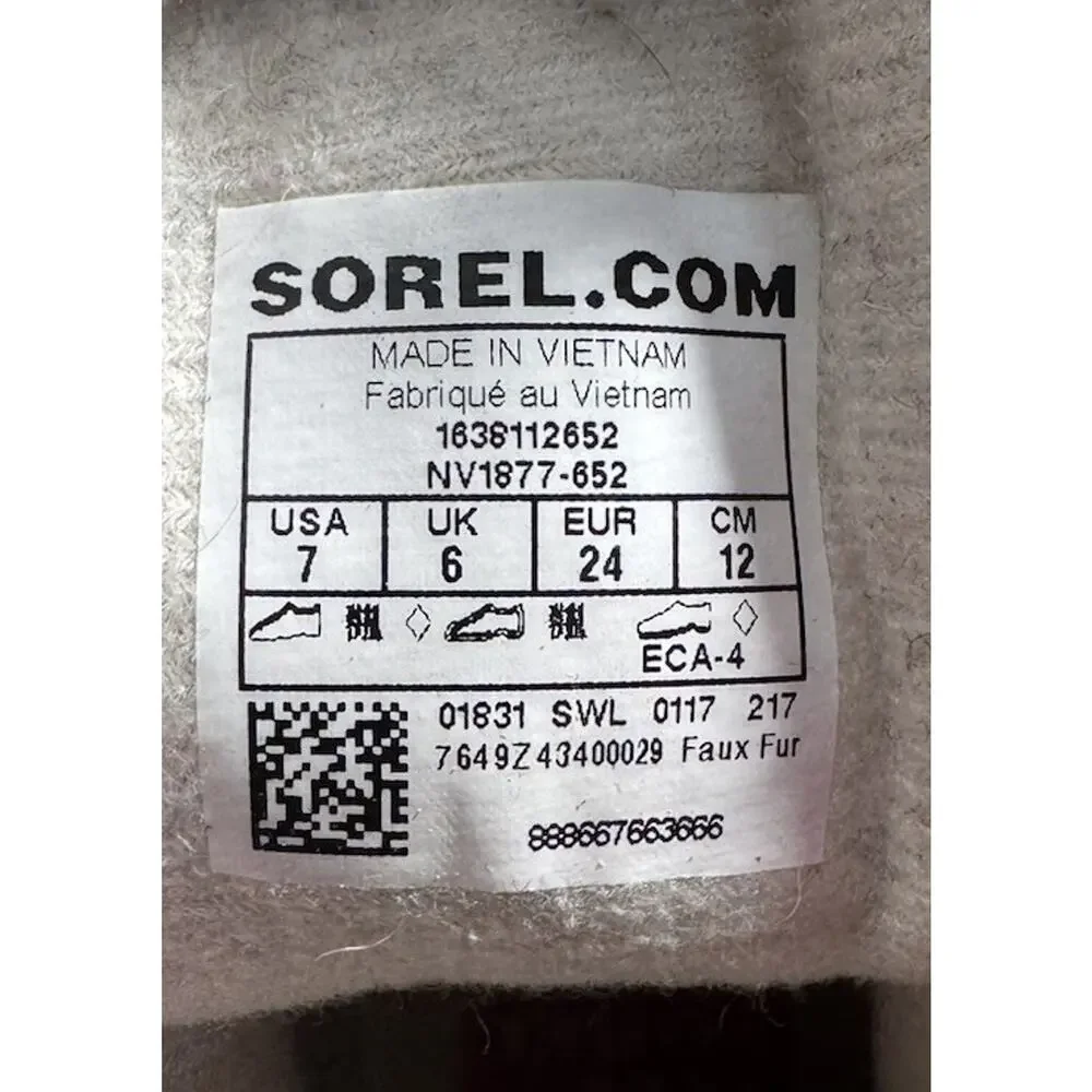 Sorel Snow Commander Toddler Winter Boots Pink Purple Black Waterproof Size 7